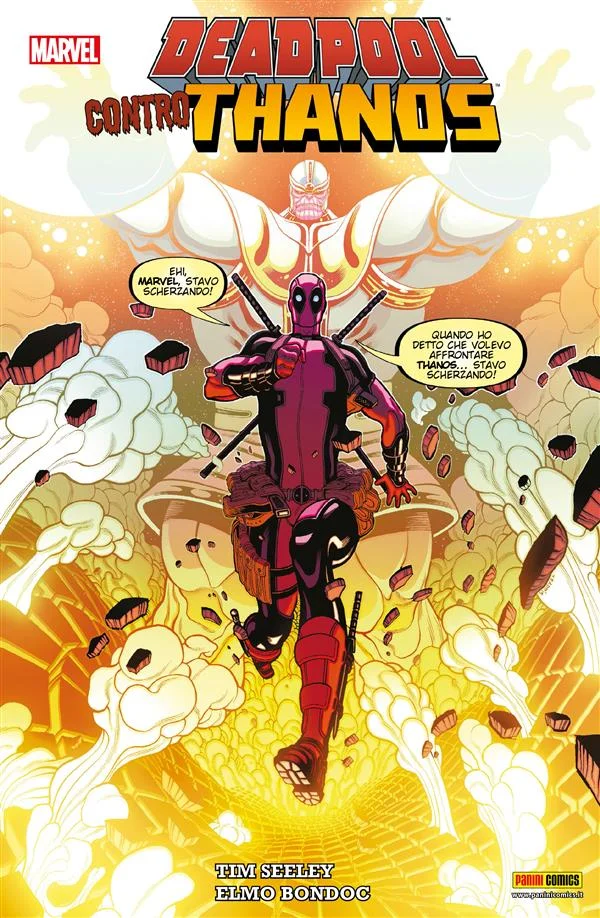 Deadpool contro Thanos copertina
