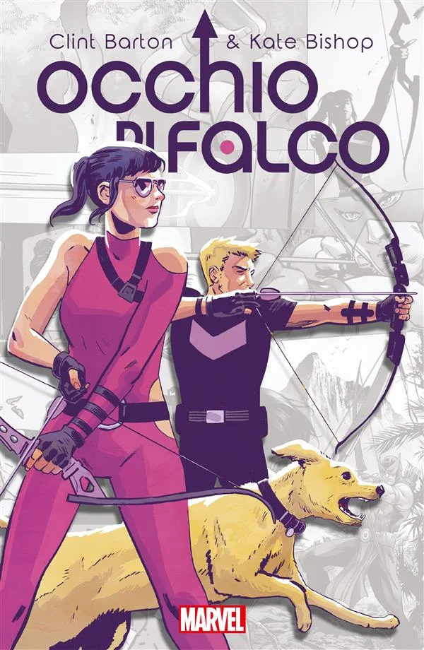 Copertina di Clint Barton & Kate Bishop: Occhio di Falco — Volume 7