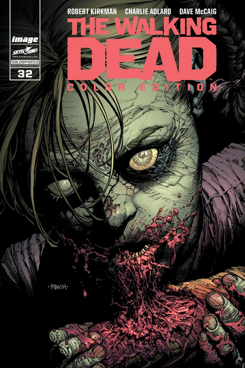 Copertina di The Walking Dead Color Edition #32