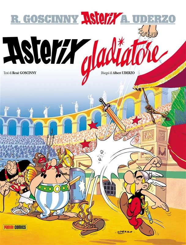 Asterix gladiatore copertina