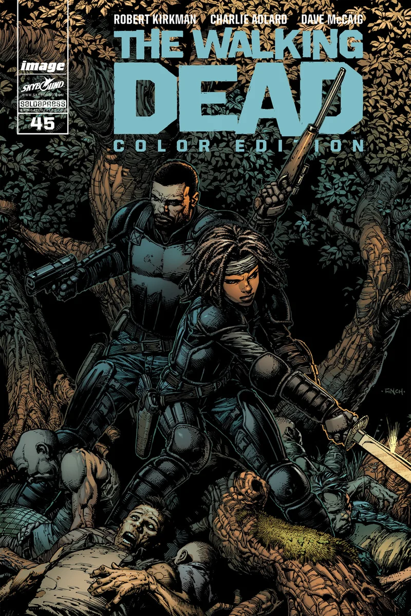 The Walking Dead Color Edition #45 copertina