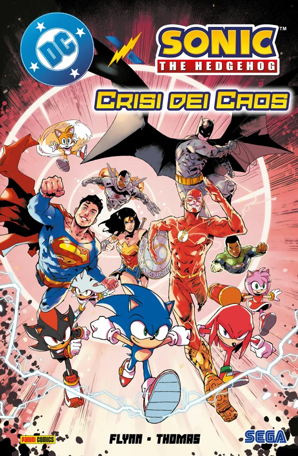 DC X Sonic The Hedgehog - Crisi dei Caos copertina
