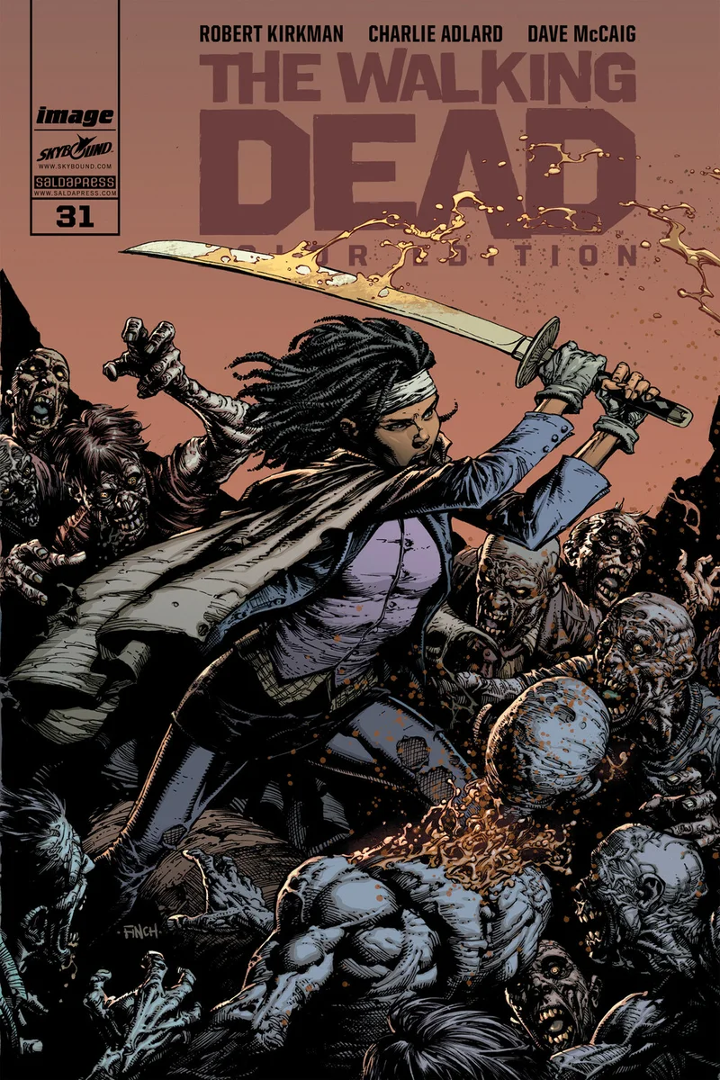 Copertina di The Walking Dead Color Edition #31