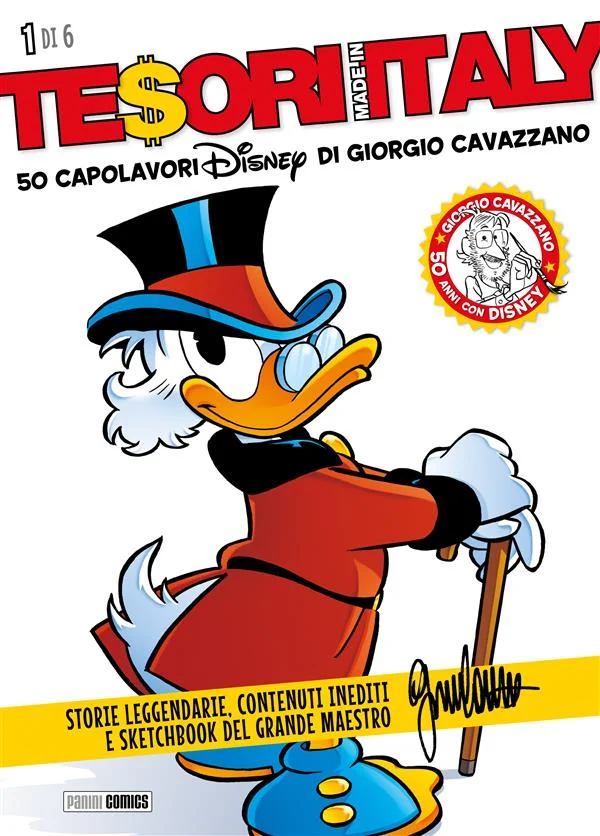 Tesori Made In Italy - 50 capolavori Disney di Giorgio Cavazzano 1 (di 6) copertina