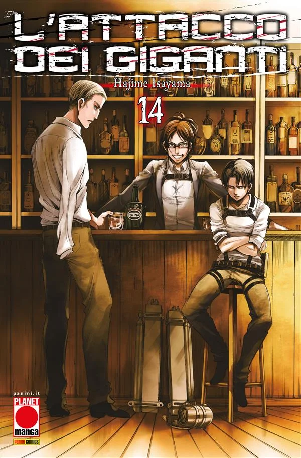 L'Attacco dei Giganti 14 copertina