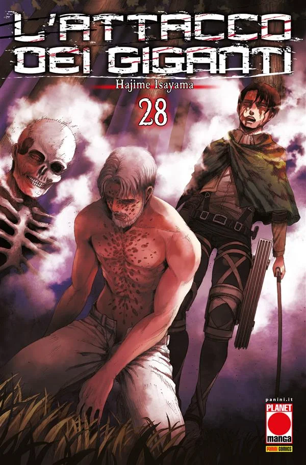 L'Attacco dei Giganti 28 copertina
