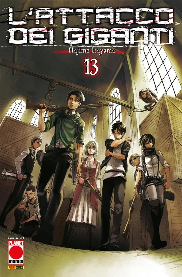 L'Attacco dei Giganti 13 copertina