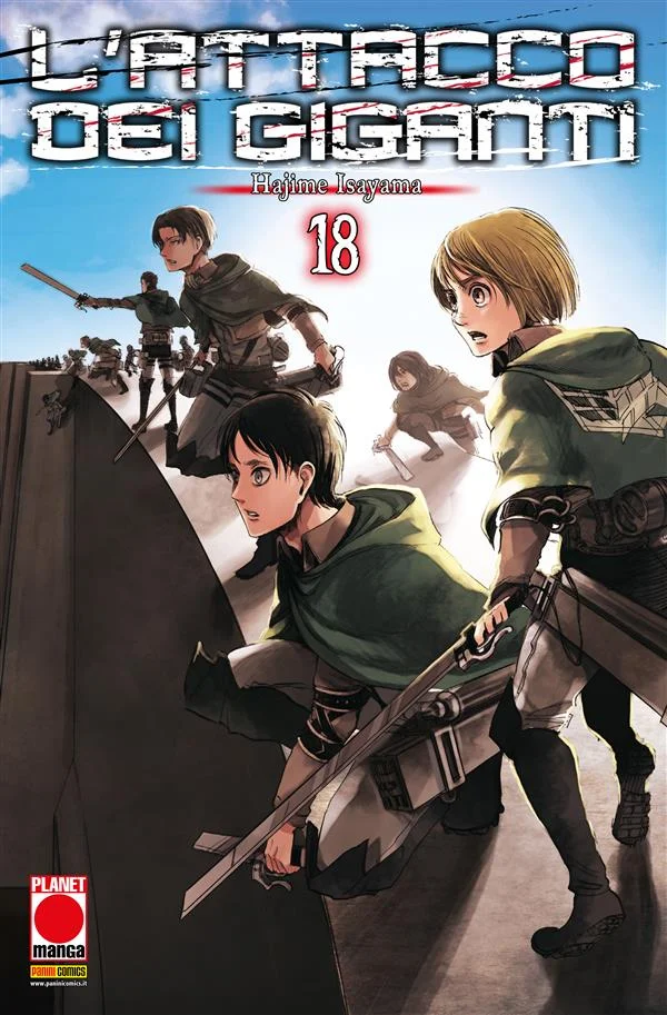 L'Attacco dei Giganti 18 copertina