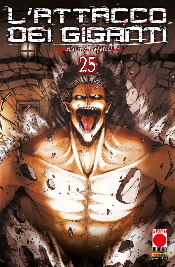L'Attacco dei Giganti 25 copertina