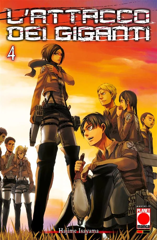 L'Attacco dei Giganti 4 copertina