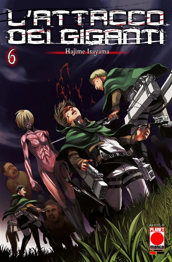 L'Attacco dei Giganti 6 copertina