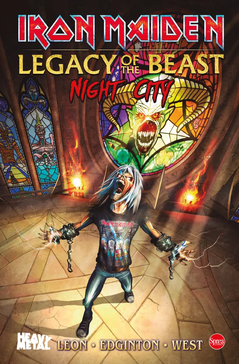 THE IRONMAIDEN - THE LEGACY OF THE BEAST NIGHT CITY copertina