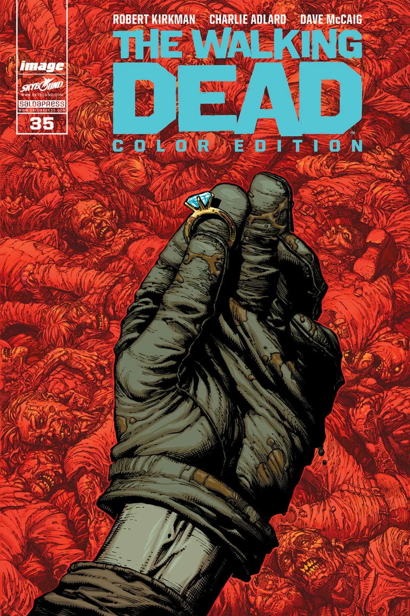 Copertina di The Walking Dead Color Edition #35