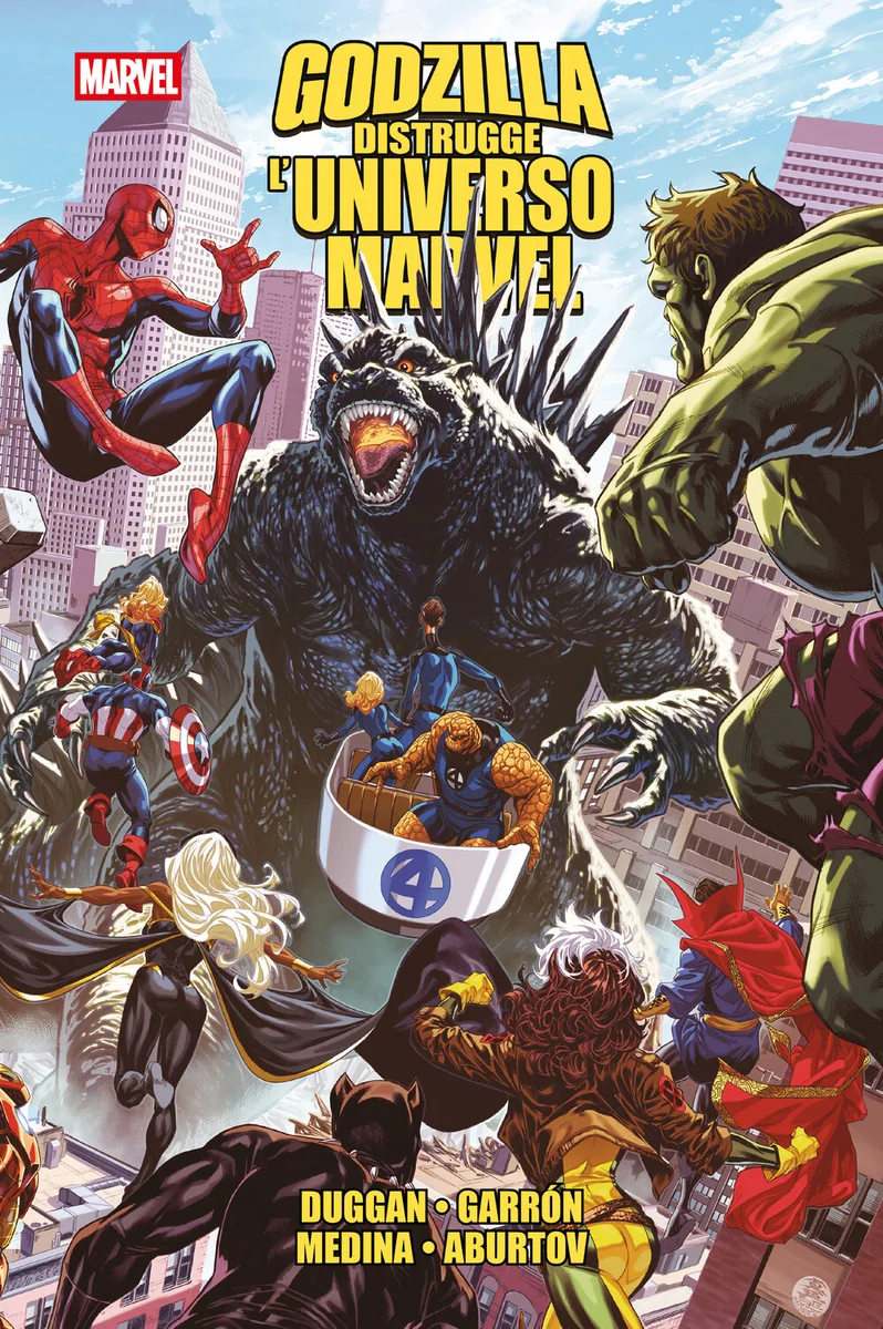 Godzilla distrugge l’Universo Marvel copertina