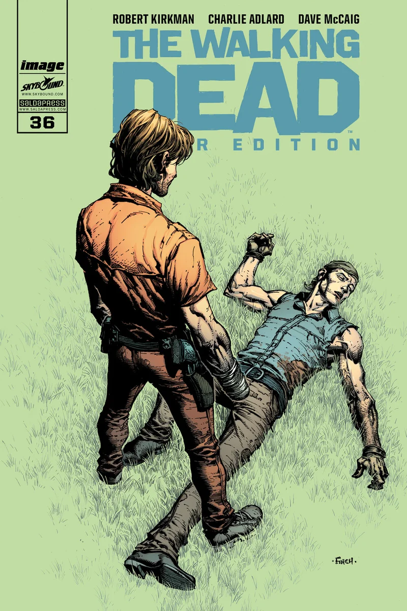 Copertina di The Walking Dead Color Edition #36